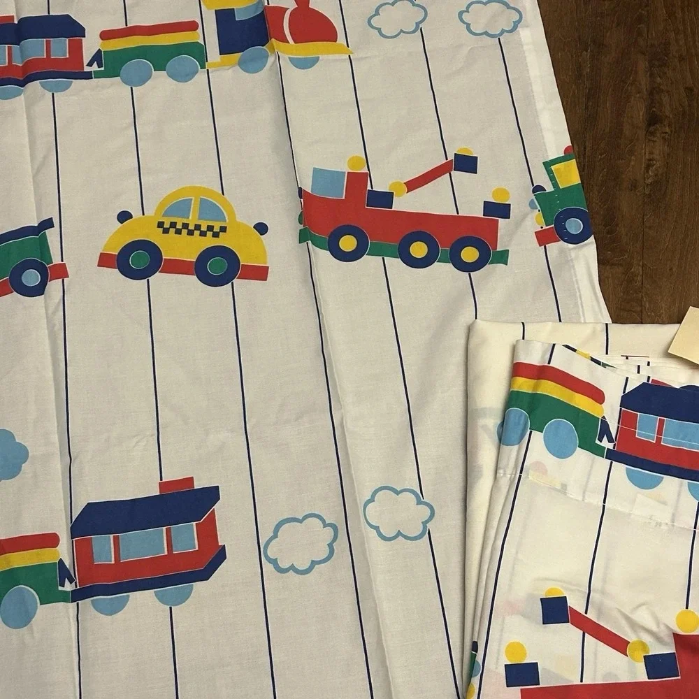 VTG 80's Boy Pair Curtain Panels 40